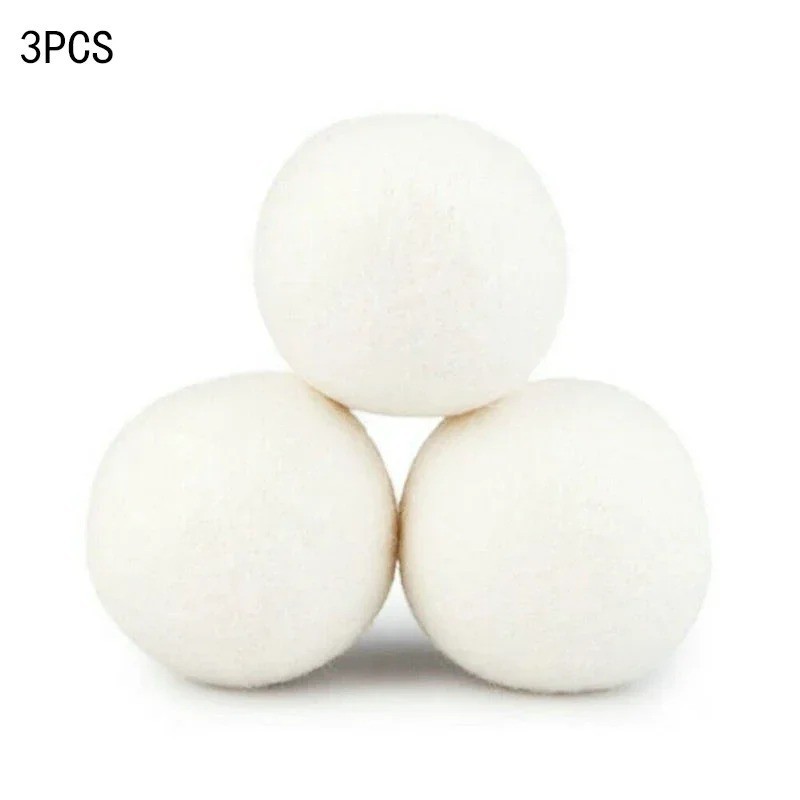 Wool Dryer Balls Reusable Natural Fabric Softener Laundry Washing Machine