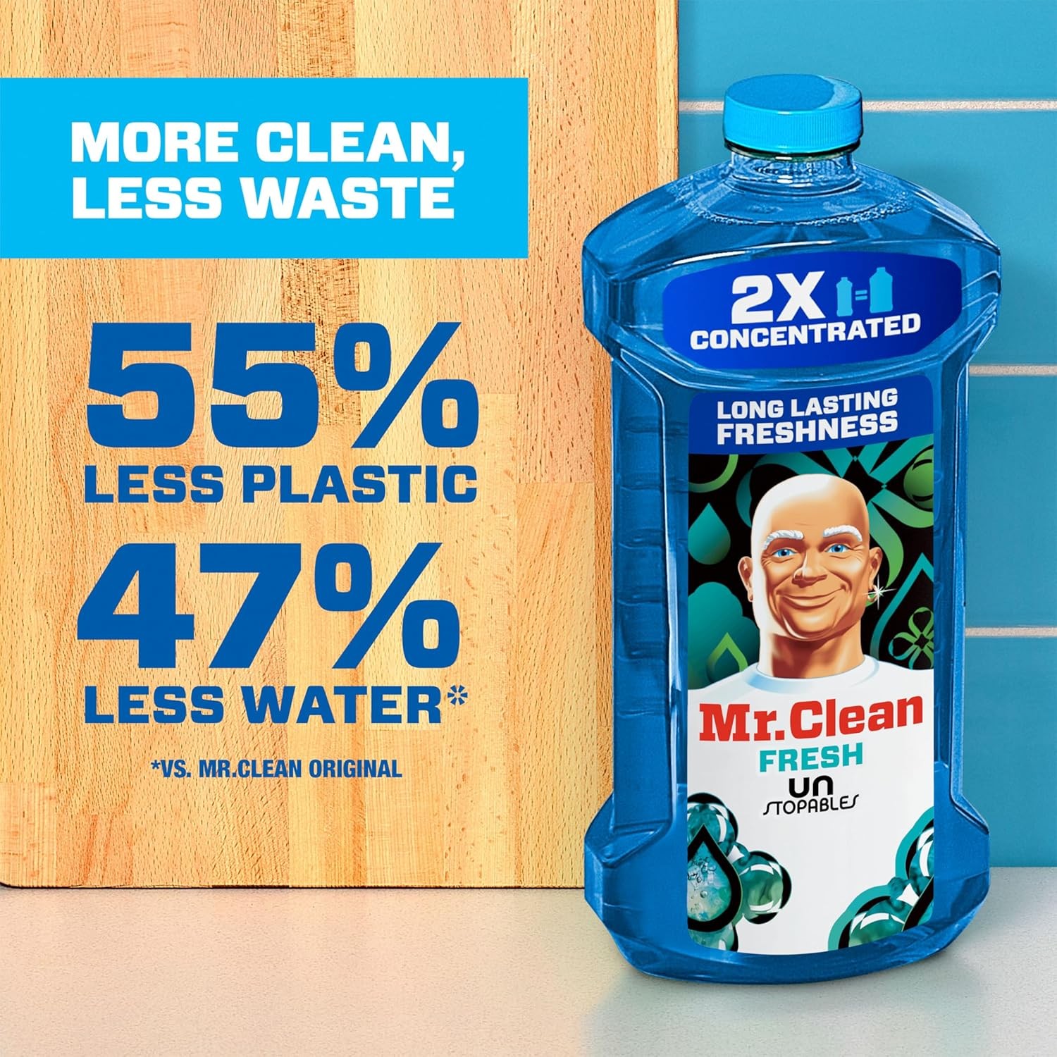 Mr. Clean 2X Concentrated Multi Surface Cleaner with Unstopables Fresh Scent 41