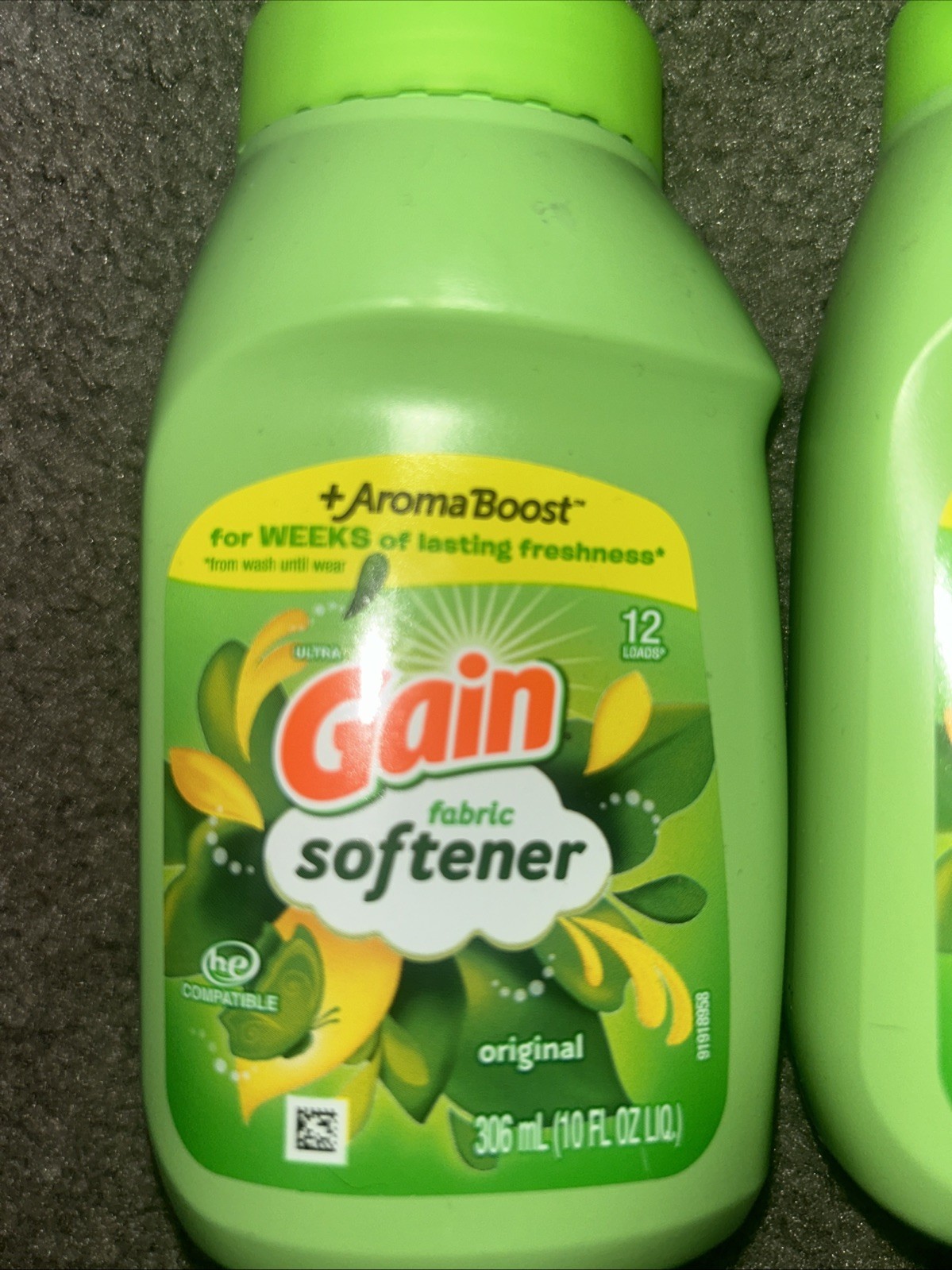 4 X 10 FL oz Gain Original Aroma Boost Laundry Detergent Travel Size