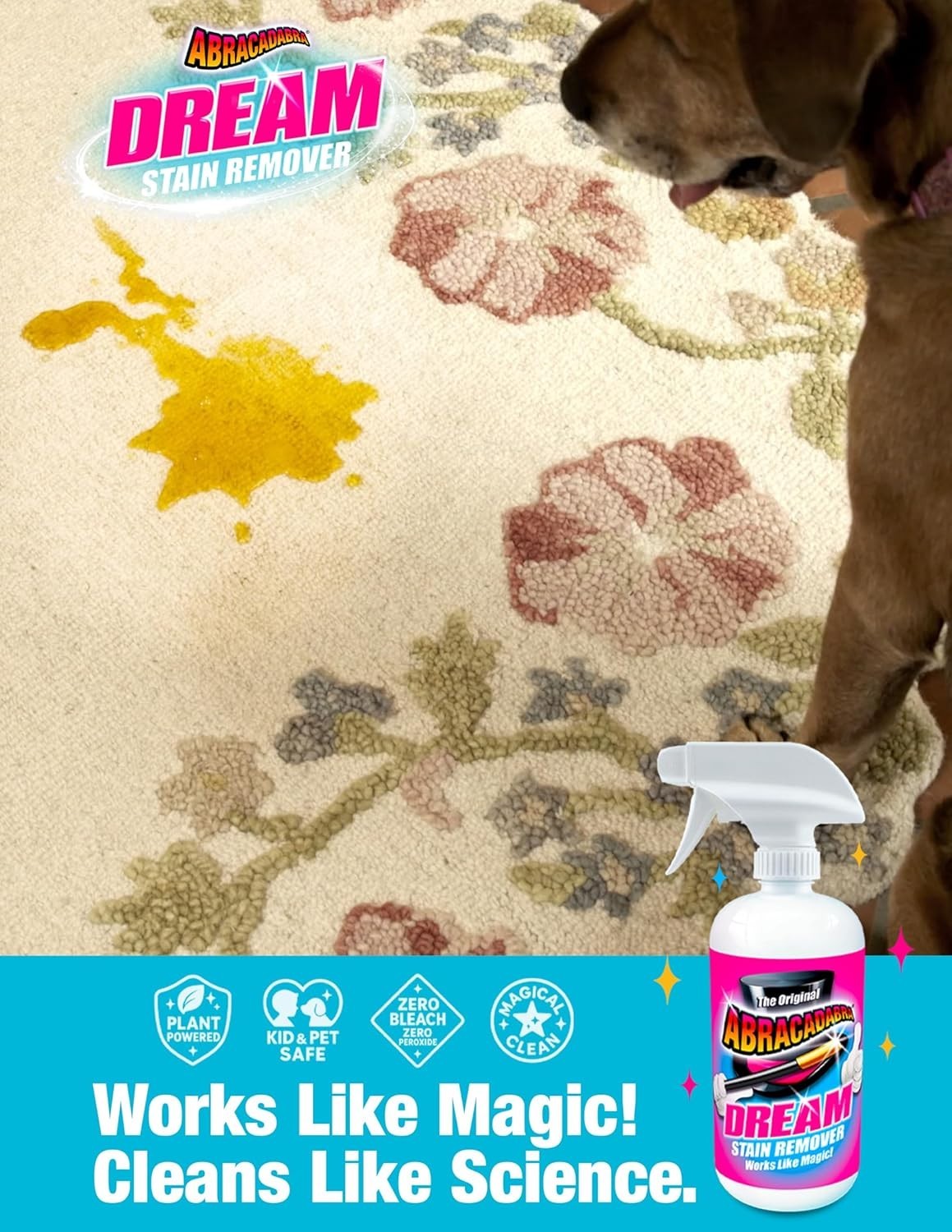 Abracadabra Dream Stain Remover – 16 oz Stain Treatment Spray – A Family, Kids