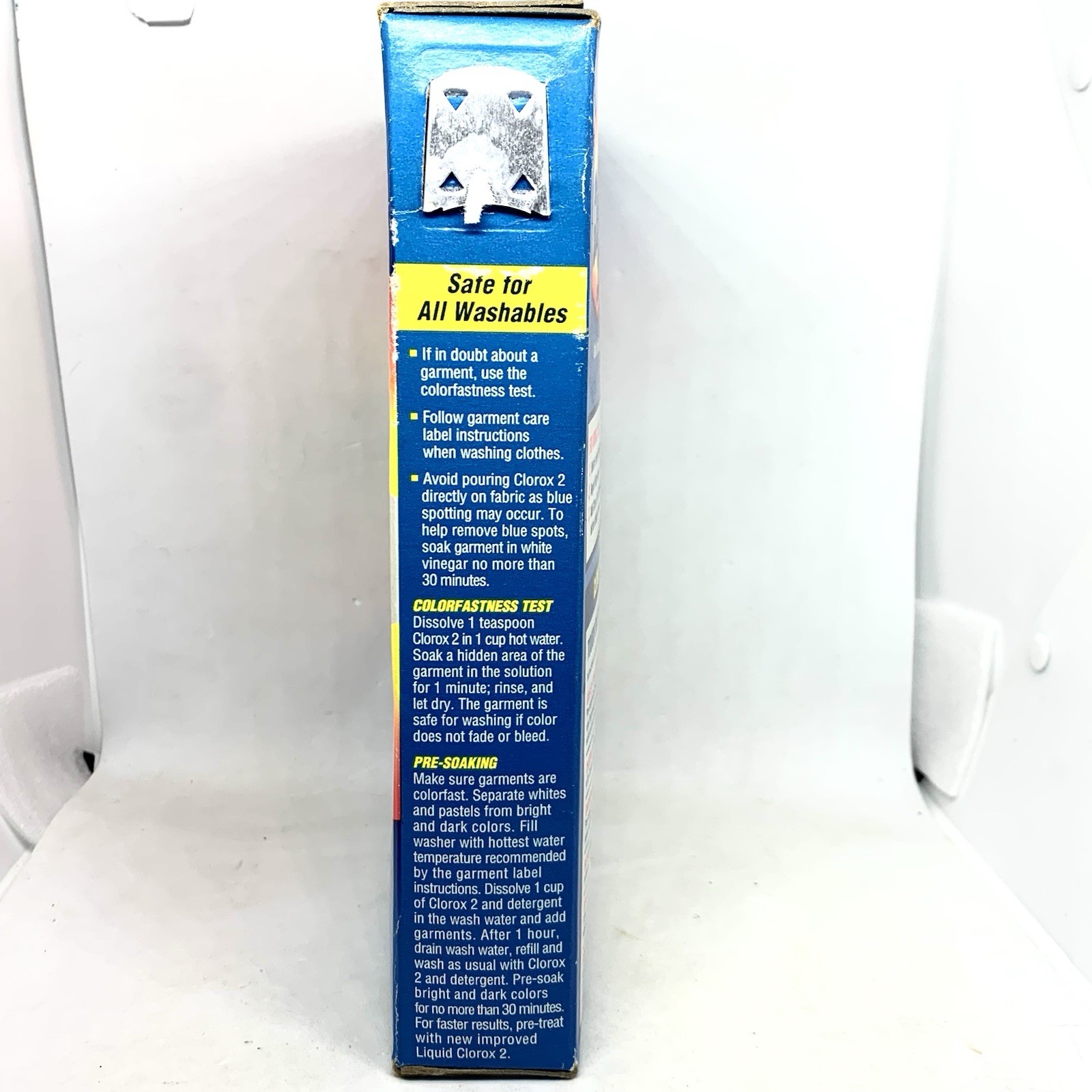 VTG Box Clorox 2 40oz 1995 Color Safe Bleach Movie Play TV Prop Small Amount