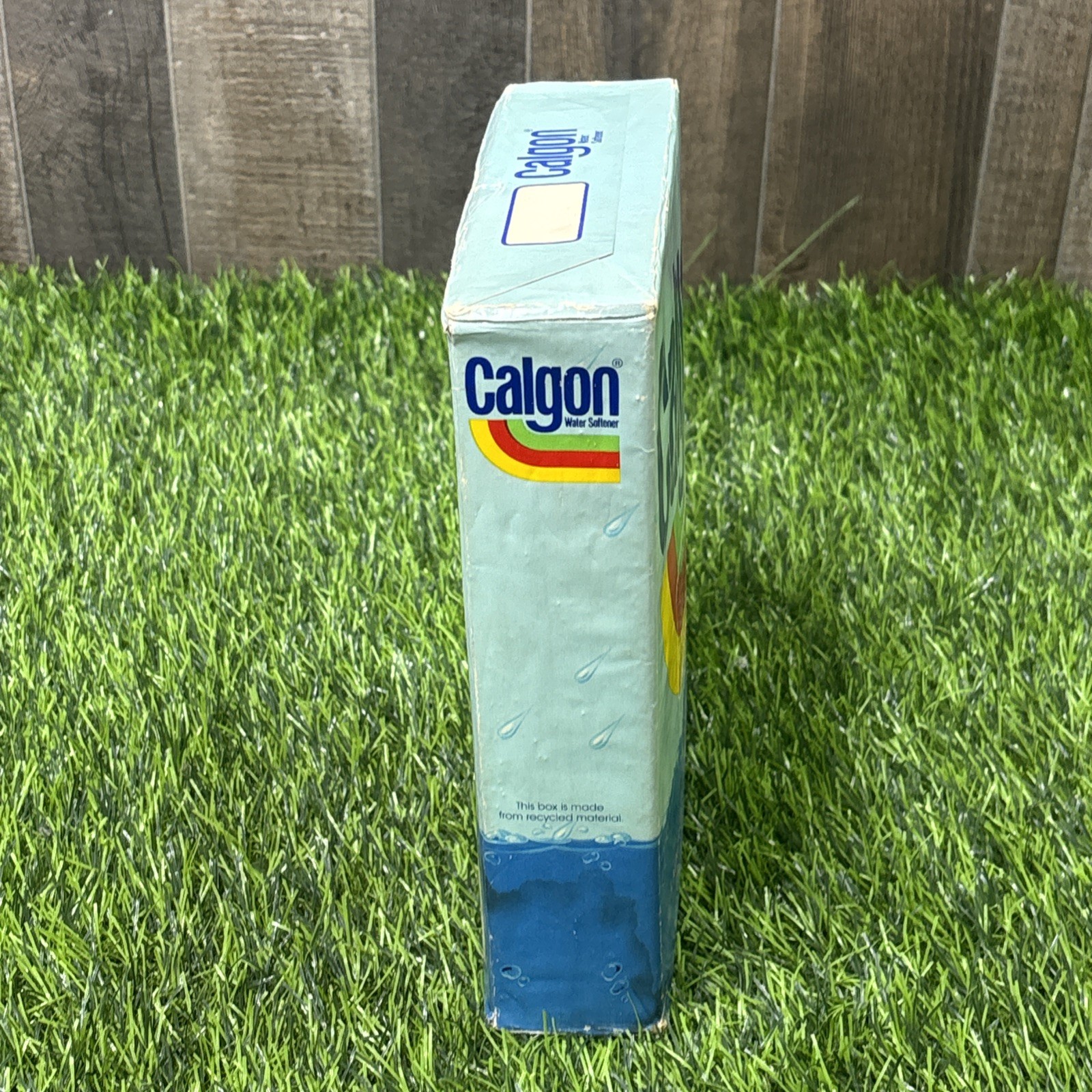 Vintage Calgon Water Softener 40 Oz Box NOS Unopened 1980s Laundry Detergent Aid