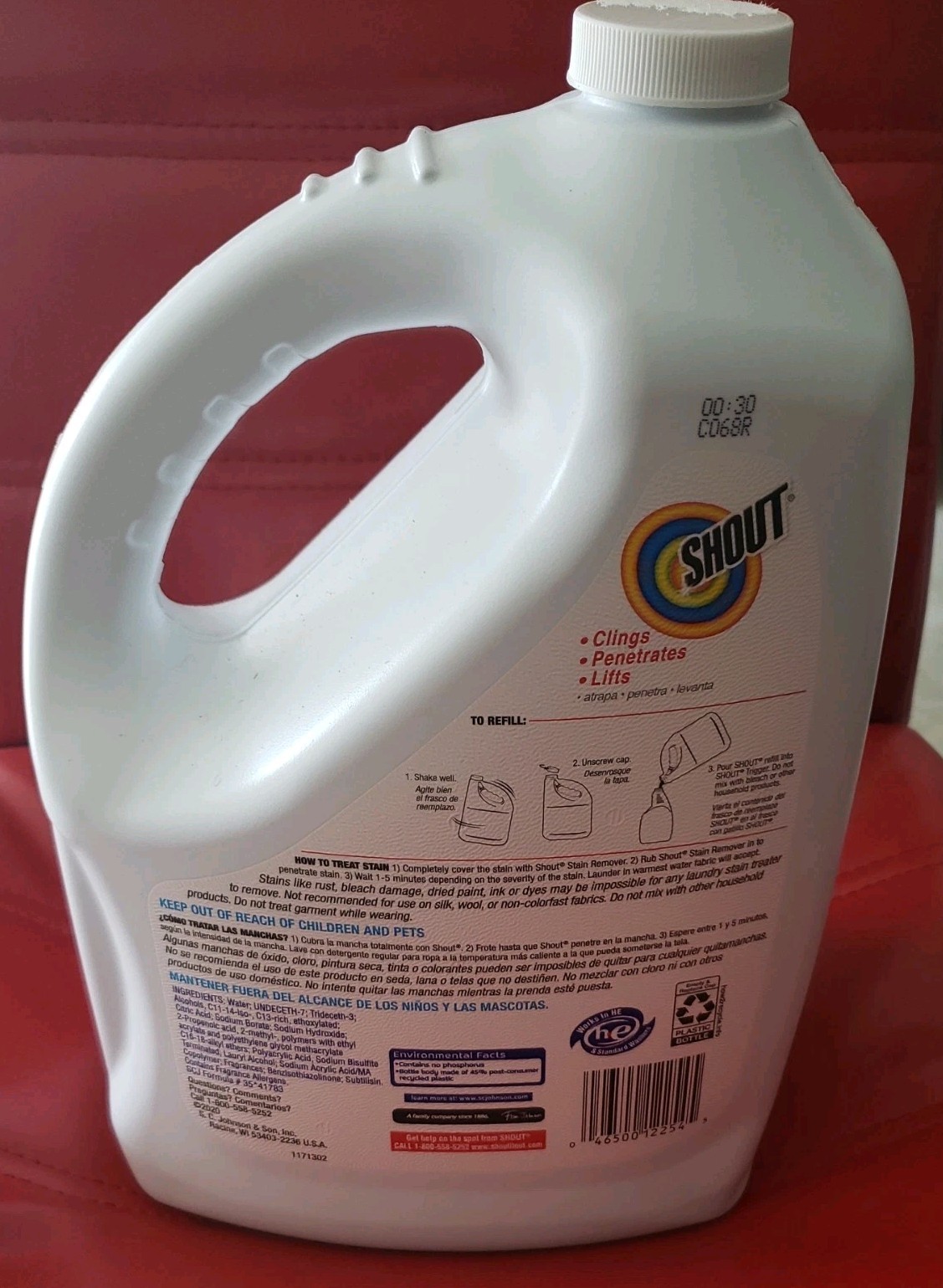 Shout Stain Remover Refill (128 oz)