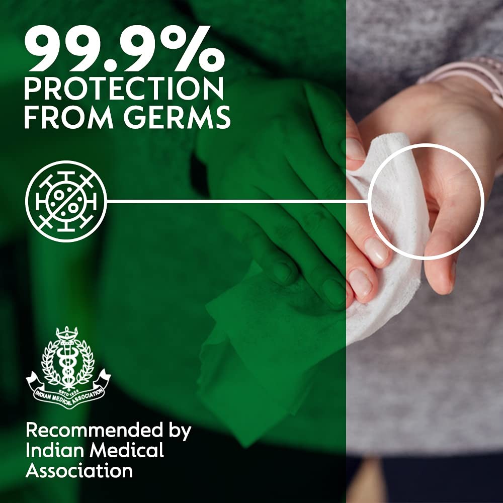 Dettol Germ Protection Wet Wipes 40 Count (Pack of 3) – Moisture-Lock Lid