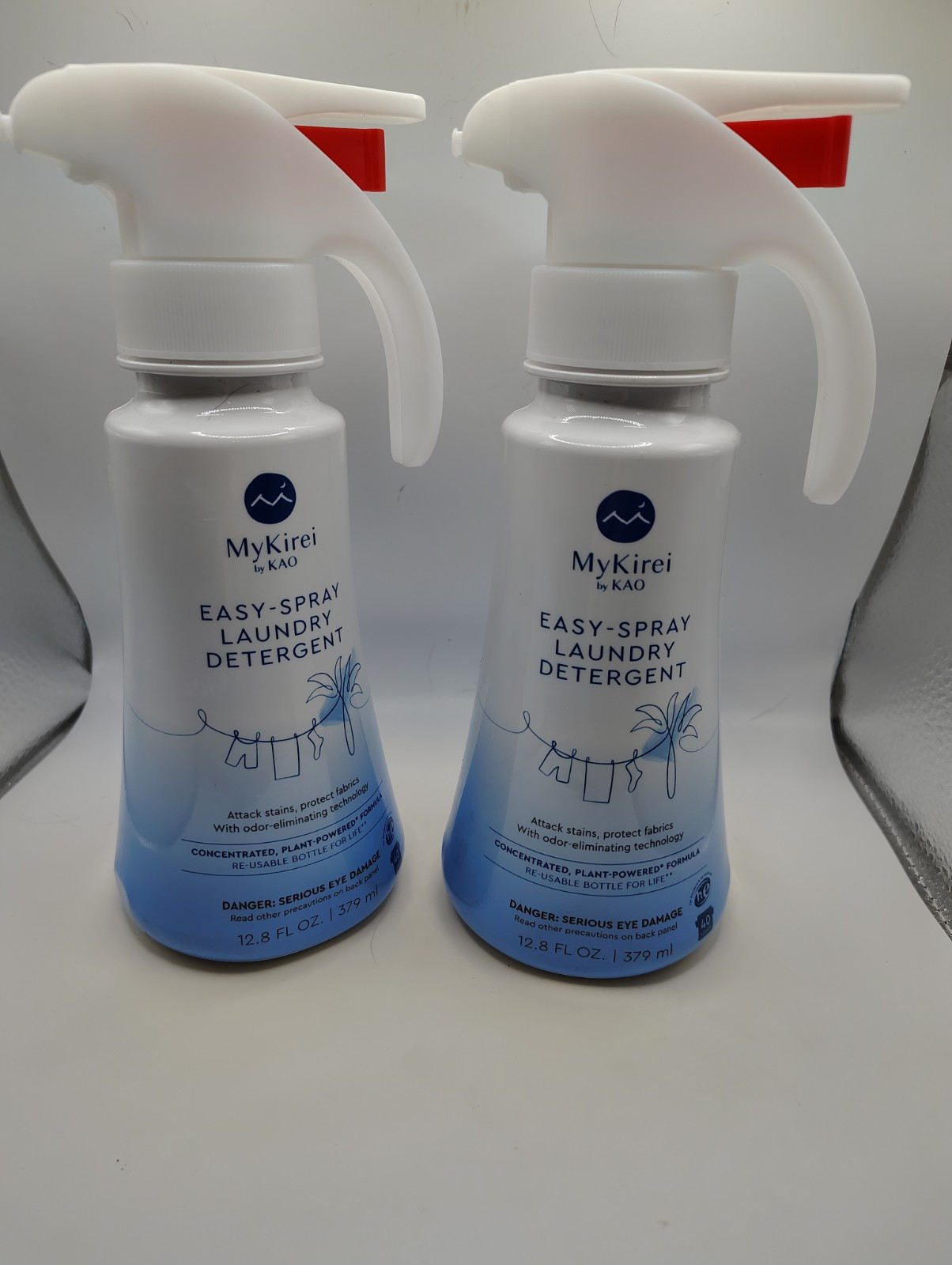 MyKirei By KAO Easy Spray Laundry Detergent Set Of Two, 80 Loads