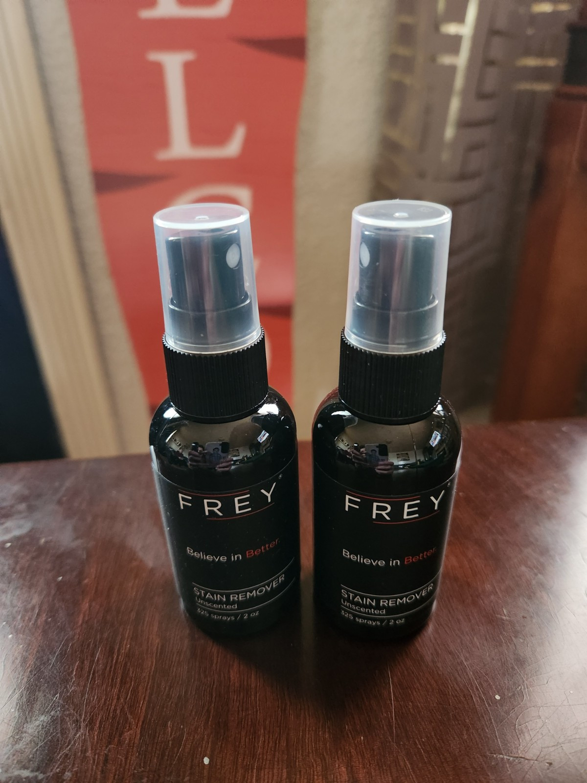 FREY Laundry Stain Remover Spray Unscented, 2 oz Pack Of 2