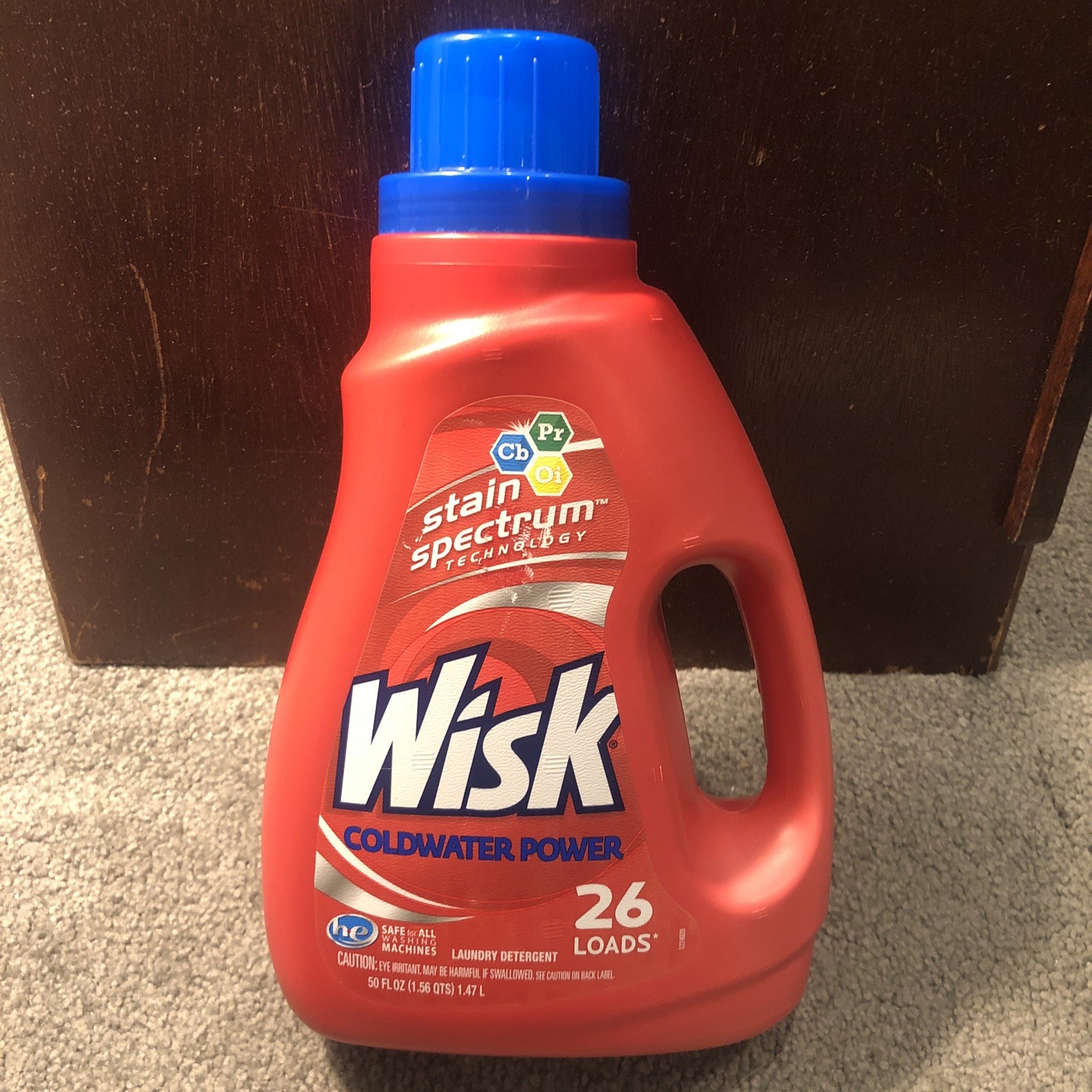 Wisk COLDWATER POWER Stain Spectrum Laundry Detergent HE 26 Loads 50oz