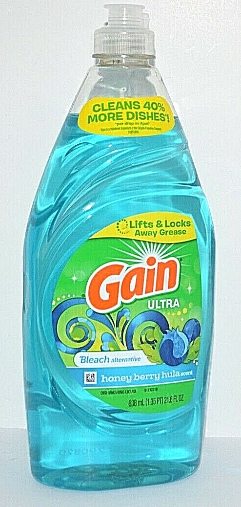 GAIN ULTRA HONEY BERRY HULA SCENT DISHWASHING LIQUID SOAP DISHES WASH 21.6 FL OZ
