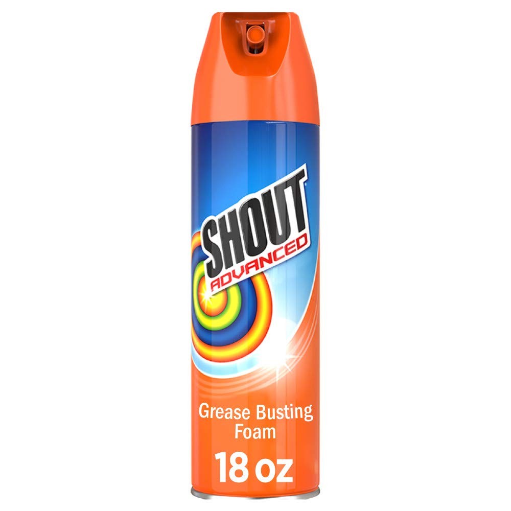 Shout Advanced Grease Busting Foam, Laundry Stain 2 Pound (Pack of 1), Red