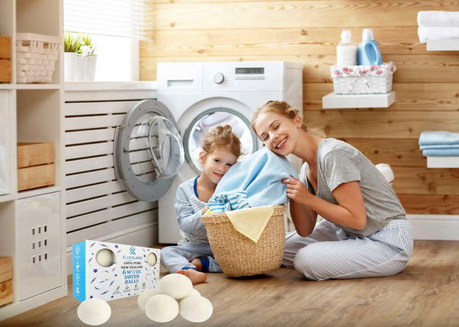 Organic Wool Dryer Balls: Eco-Friendly & Chemical-Free | 6-Pack XL Dryer Balls