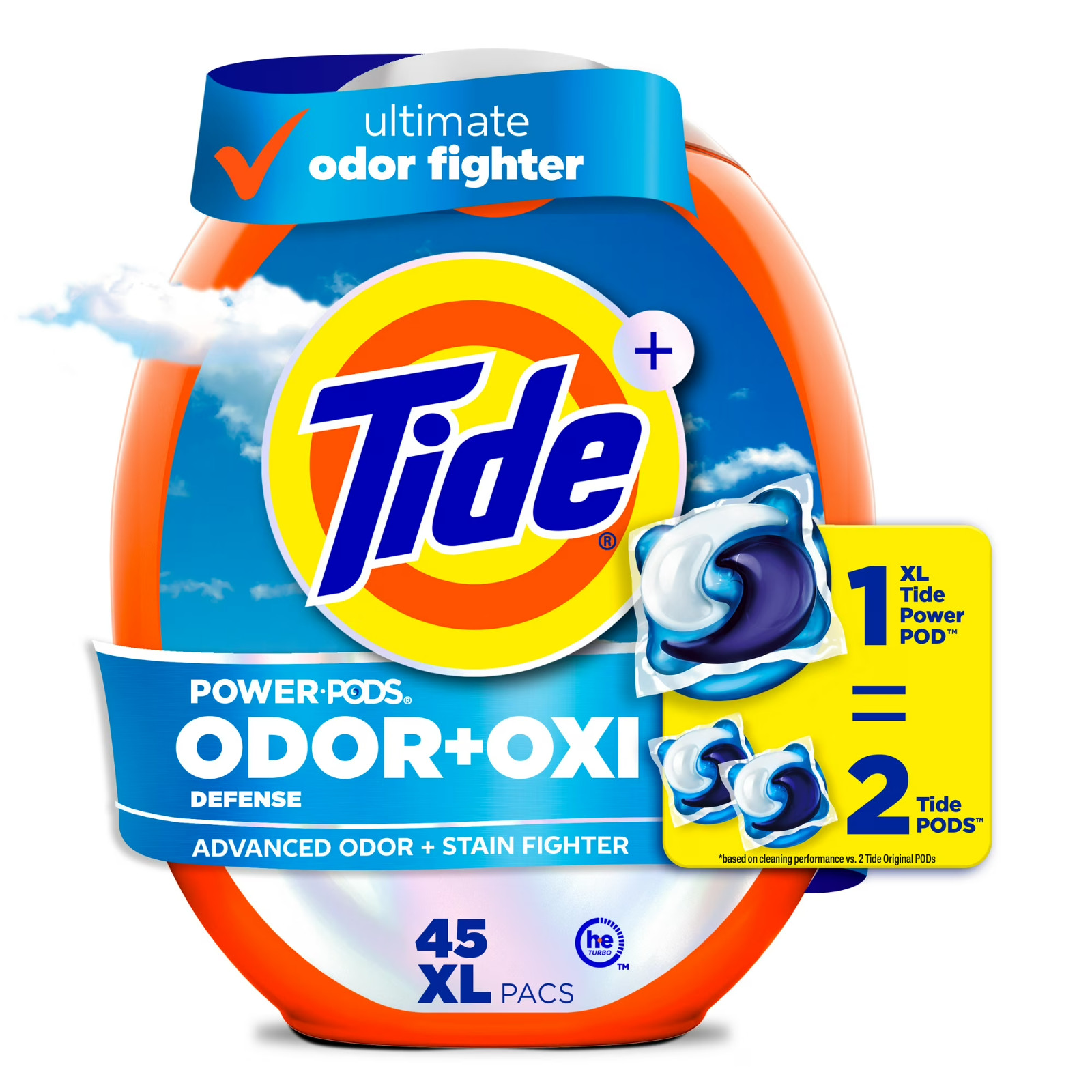 Tide PODS Laundry Detergent Pacs, Oxi Boost Power PODS with Stain Remover and Ox