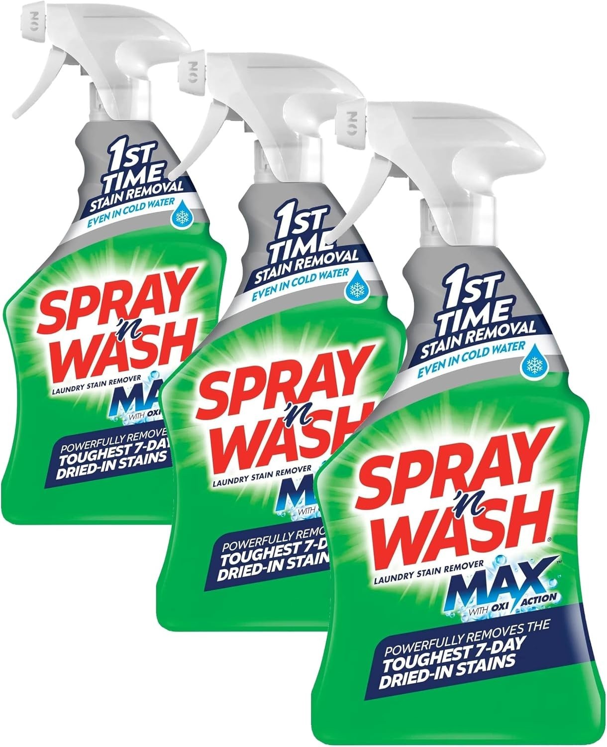 Spray N’ Wash Max Stain Remover Spray, Laundry Pre-Treat for Tough Stains, 16Oz