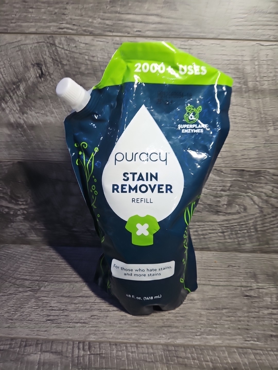 Puracy Stain Remover Cleaning Spray Refill Enzyme-Powered Stain Remover 48 fl oz