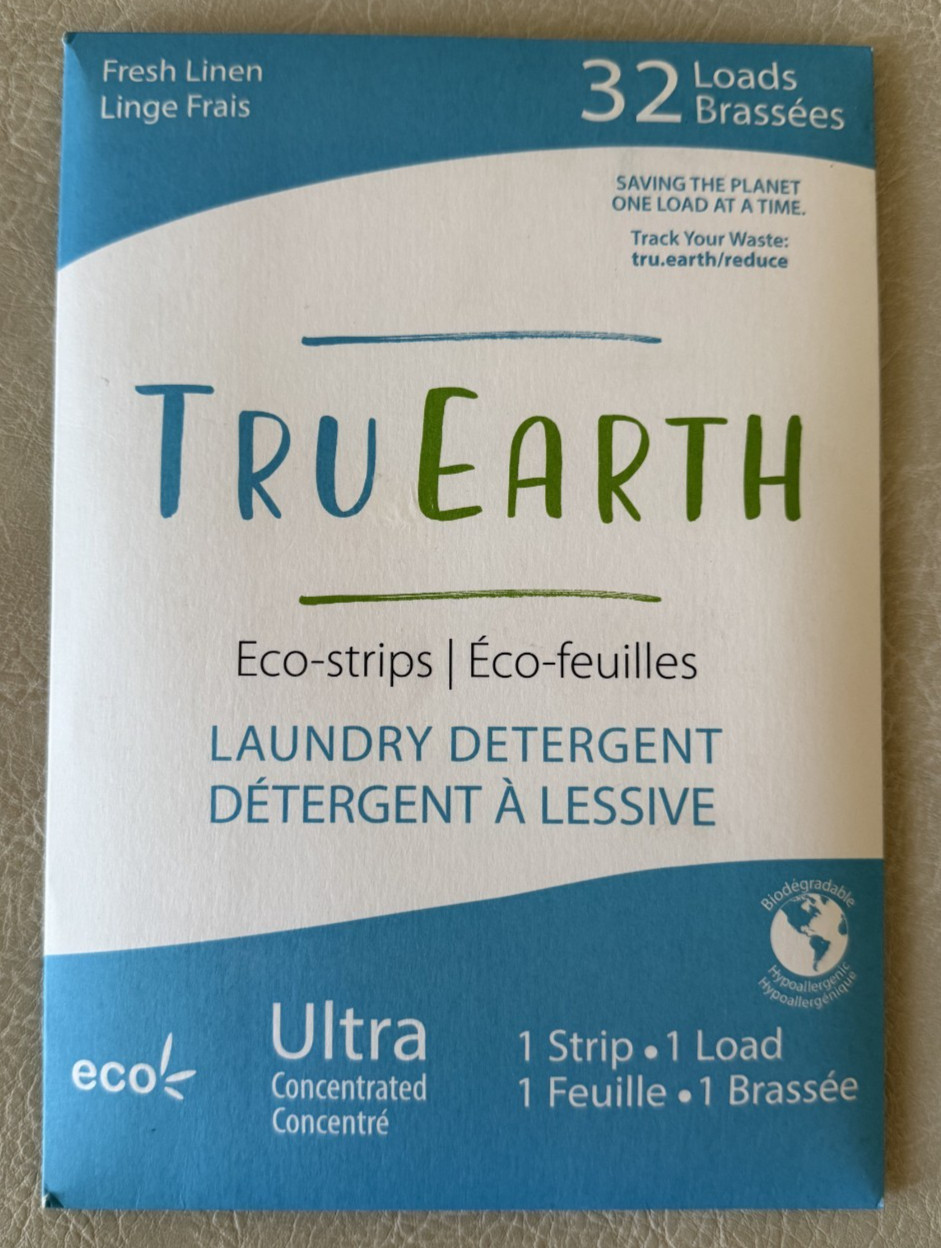 Tru Earth Laundry Detergent Eco-Strips Ulta Concentrated Fresh Linen 32 Strips
