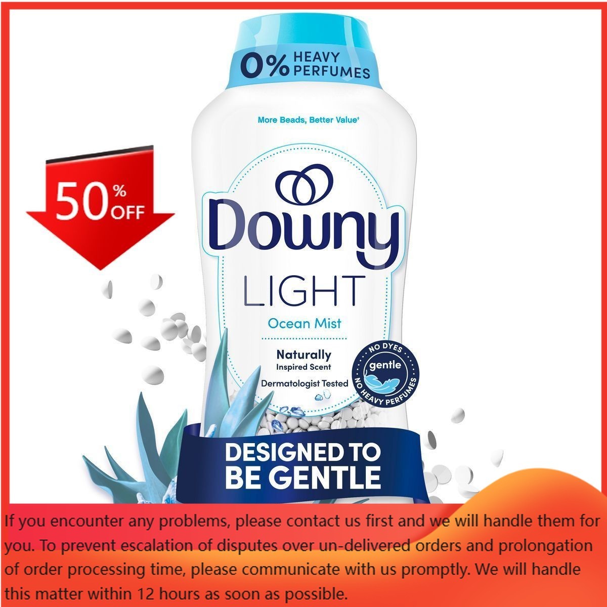 Downy Light Ocean Mist In-Wash Scent Booster Beads – 30.1oz