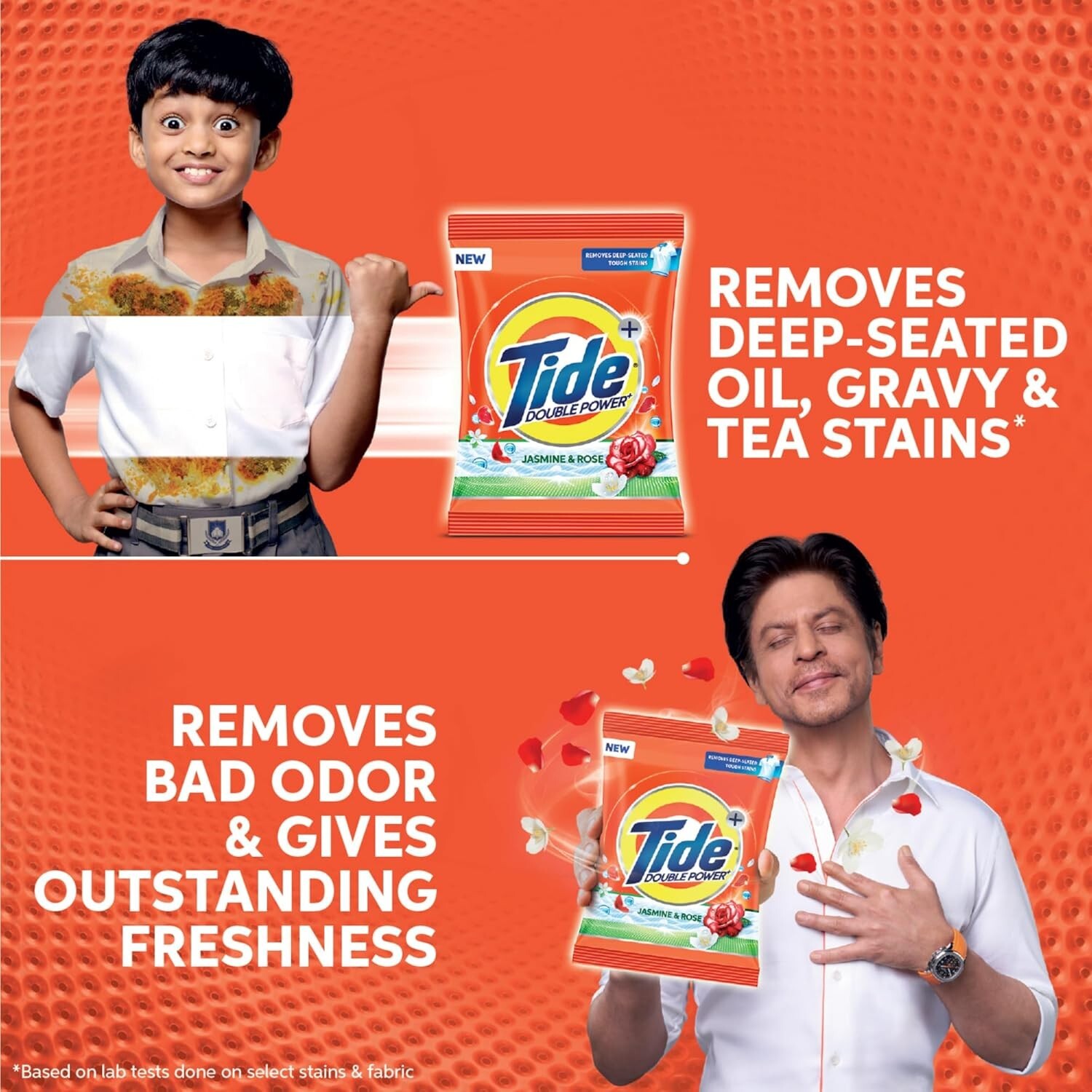 Tide Plus Double Power Detergent Washing Powder Jasmine & Rose 6kg + 2kg FREE