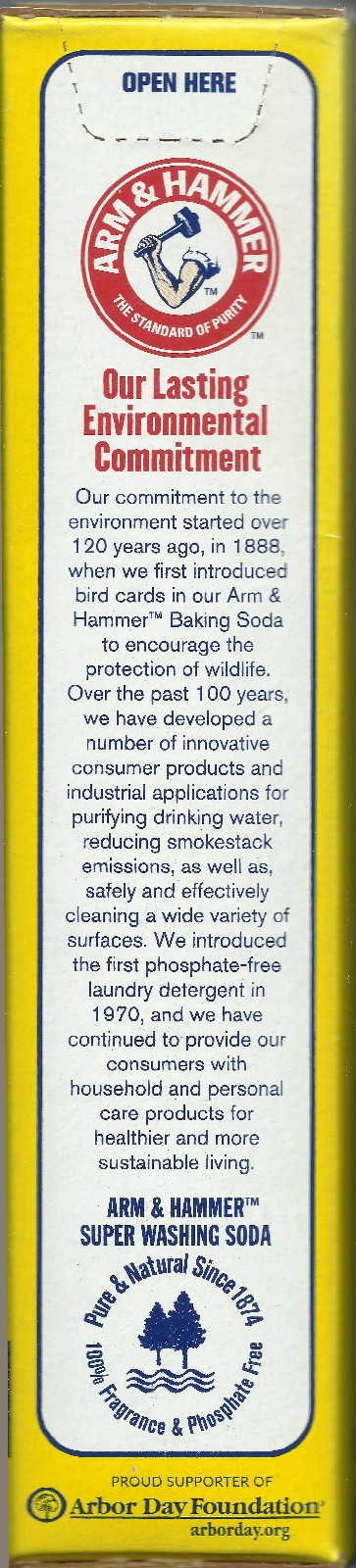 ARM & HAMMER Laundry BOOSTer Super Washing Soda powder Household Cleaner 03020