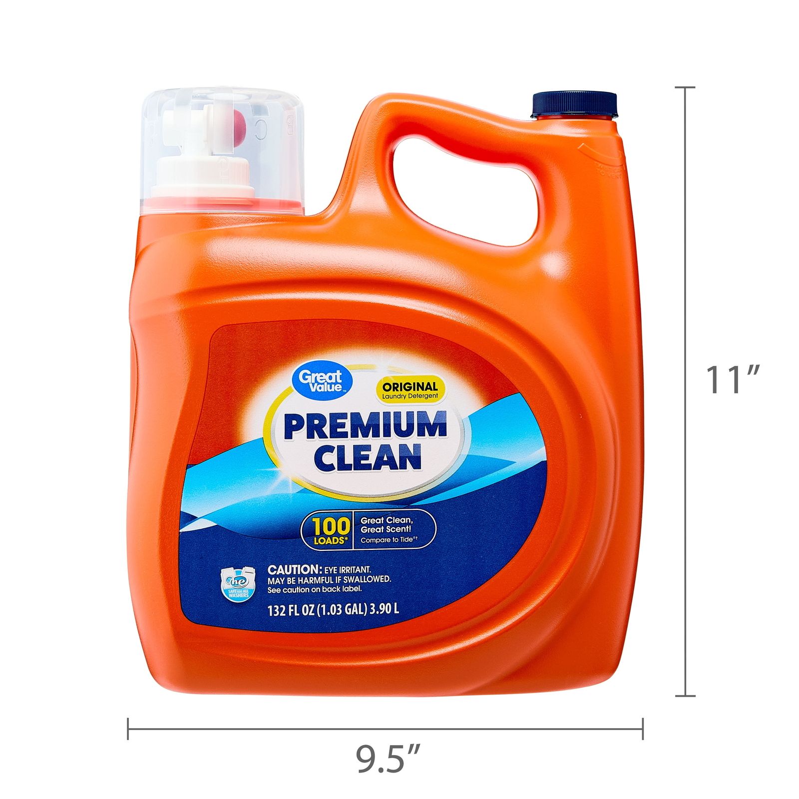 Premium Clean Original Laundry Detergent 132oz, 100 loads