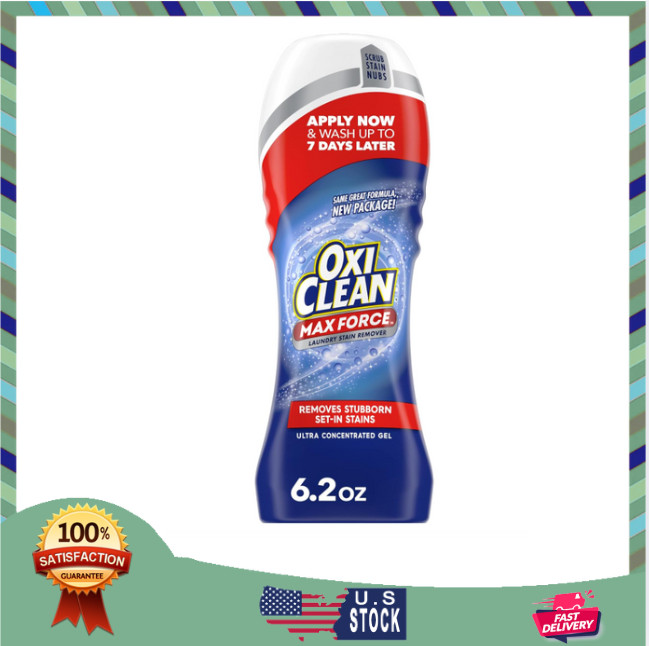 OxiClean Max Force Laundry Stain Remover Gel Stick, 6.2 fl oz