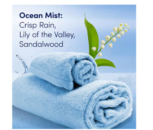 Gentle Soft and Fresh Ocean Mist Scent Liquid Fabric Softener (83 loads) 56 oz