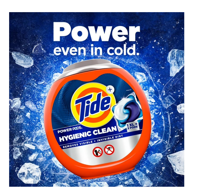 Tide Hygienic Clean Power PODS Laundry Detergent Pacs, Original Scent, 57 Count