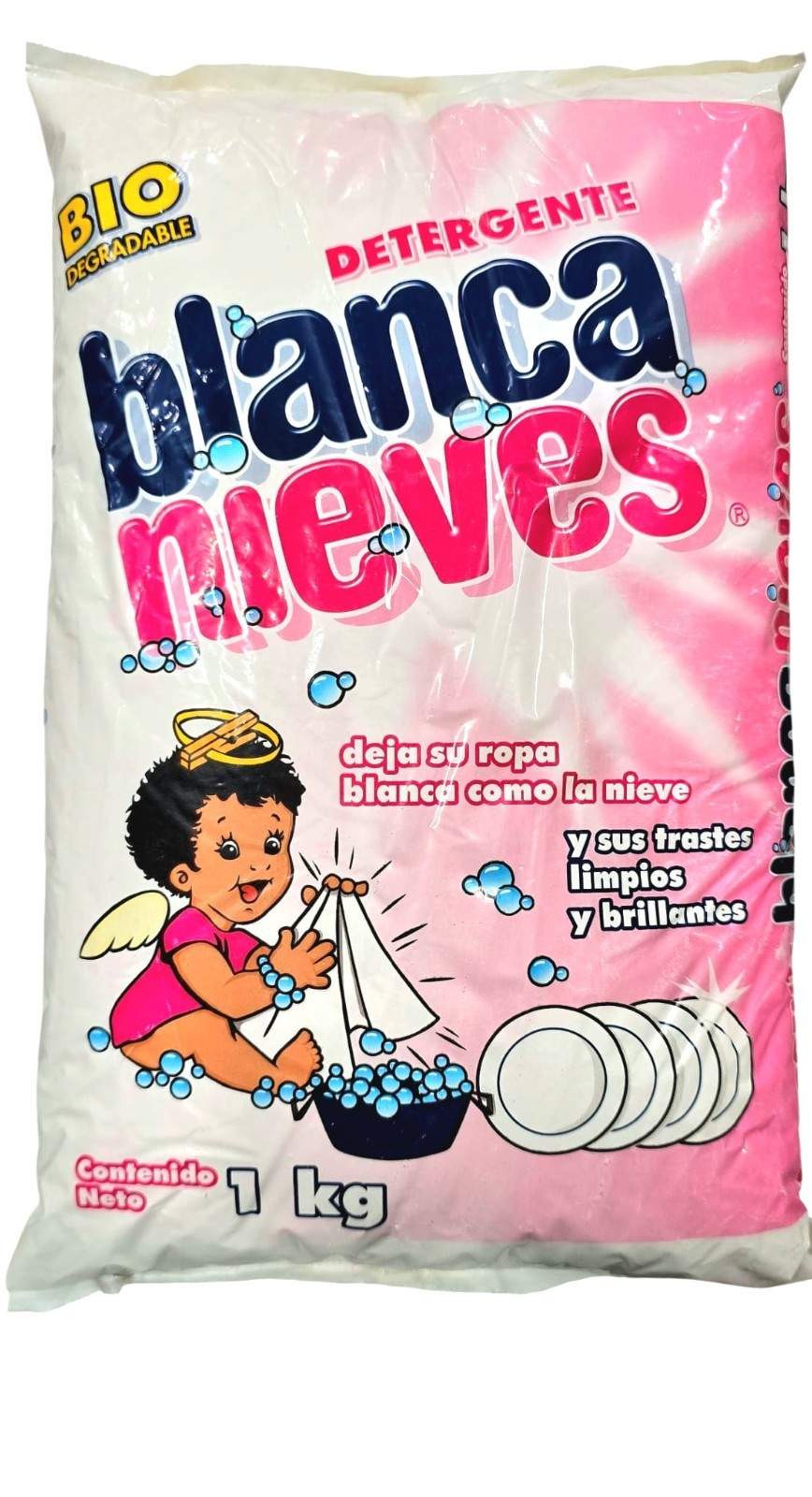 BLANCA NIEVES DETERGENTE PARA ROPA EN POLVO 1 KG BIODEGRADABLE