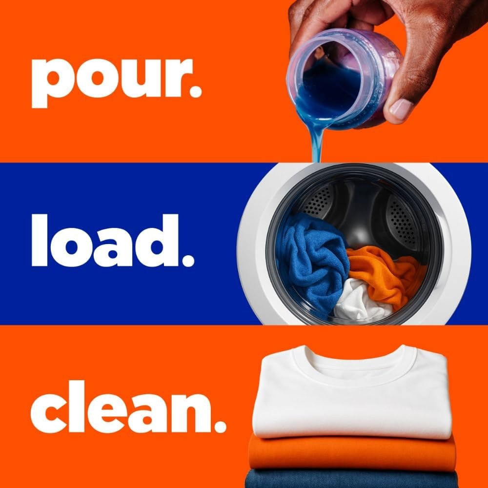 Tide Laundry Liquid, Original Scent, 64 Loads, 80 FL OZ, Works on 100% of Common
