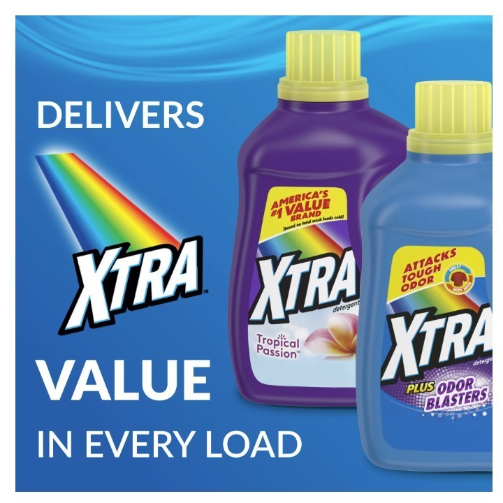 [FASH SALE] Xtra Tropical Passion Liquid Laundry Detergent 206.4 fl oz 3 Pack