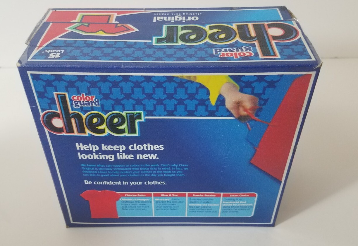 1-Cheer Color Guard Original Powder Laundry Detergent 26oz 15 Loads NEW