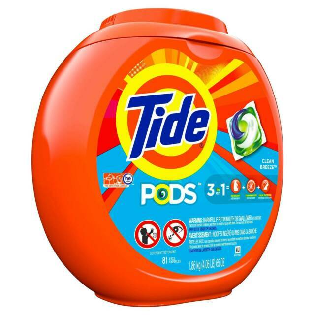 Tide Pods Ocean Mist Laundry Detergent Pacs – 96 Count