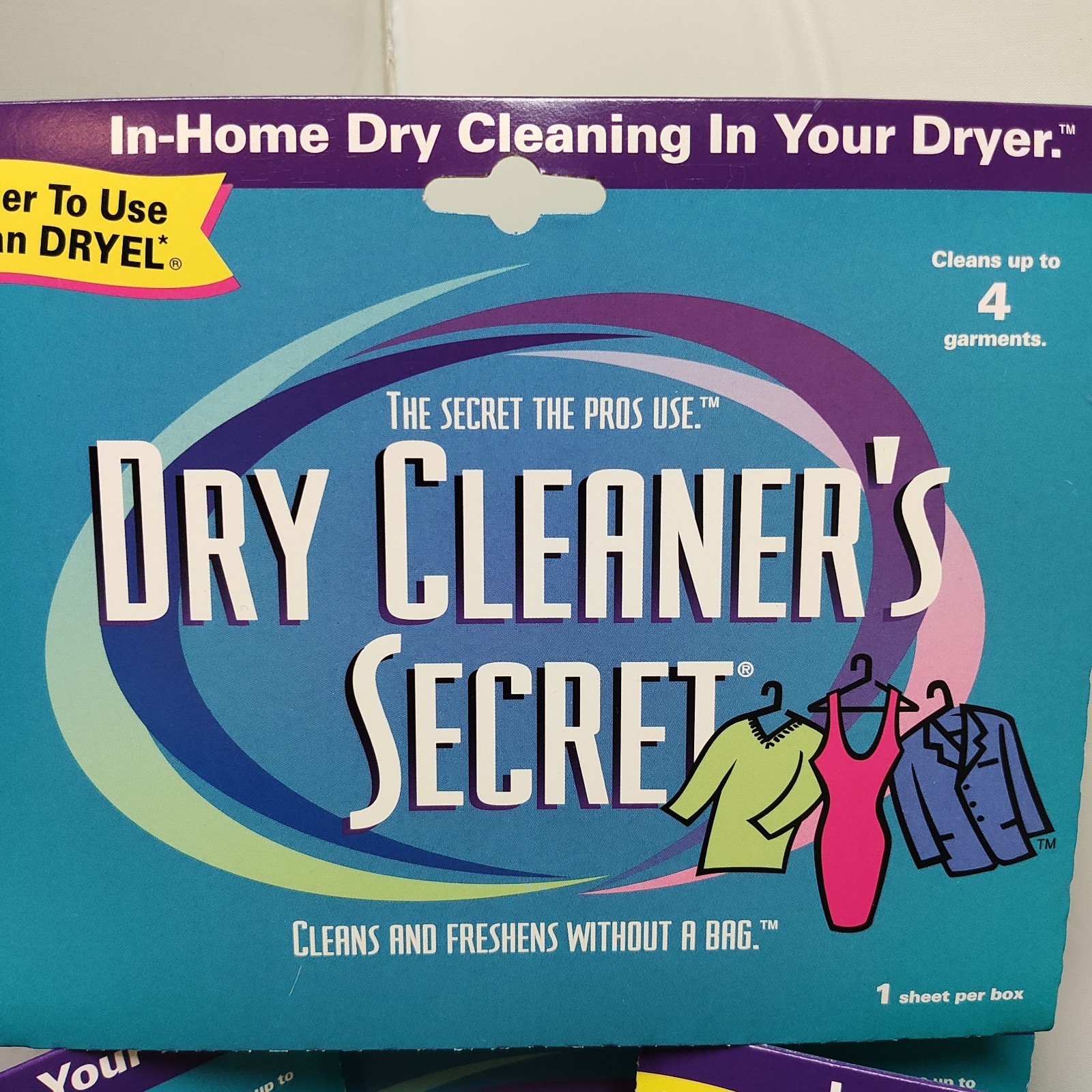Dry Cleaner’s Secret 4 Sheets Total Dry Clean At Home NEW Packaging Bad See Pics