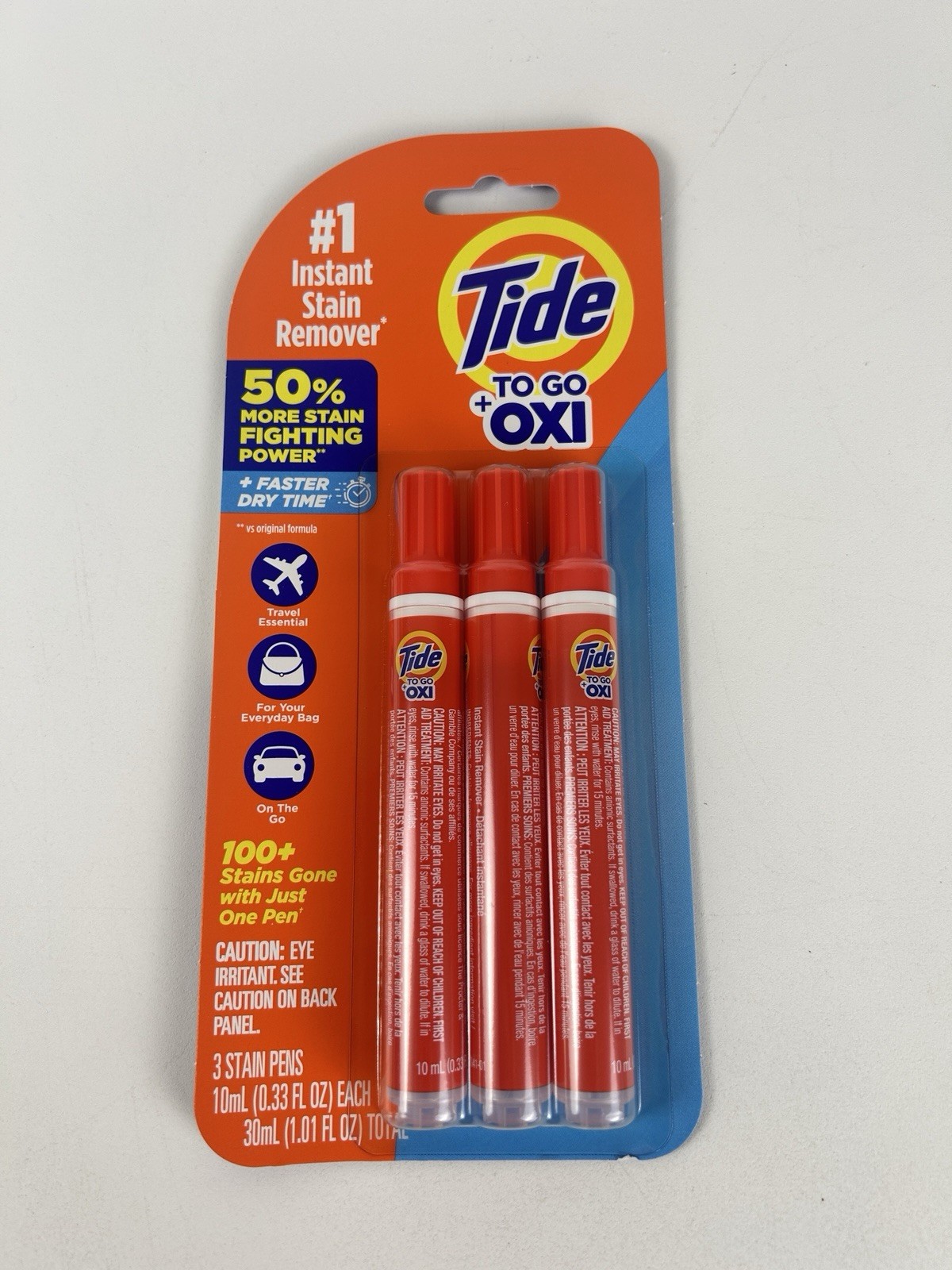 Lot of 2 Tide To Go OXI Instant Stain Remover Pens 3 Pack 6 Total New