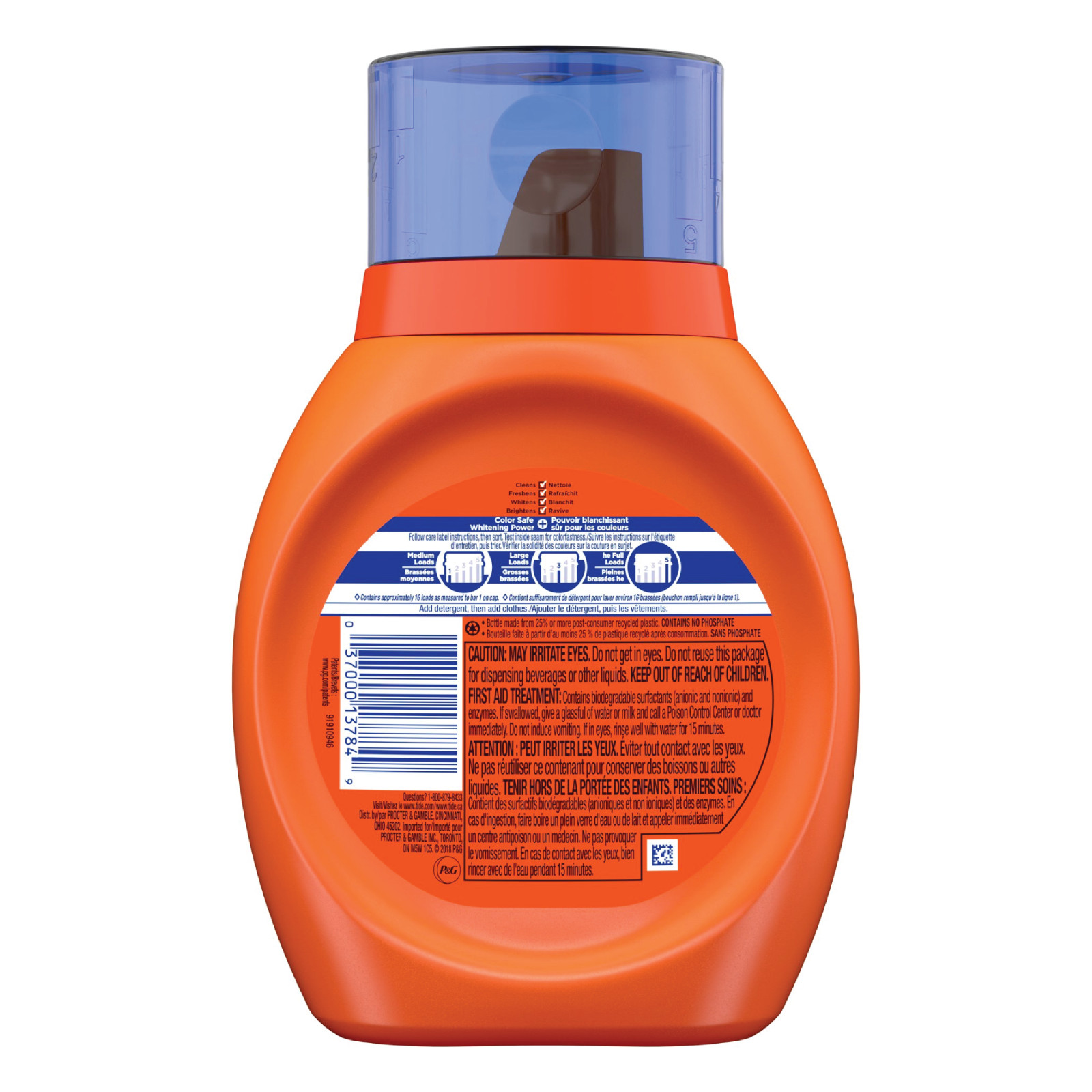 2x Bottles Tide Plus Bleach Alternative Liquid Laundry Detergent | 25oz