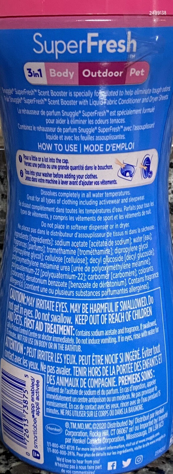 (2) Snuggle super fresh Spring Burst In-Wash Scent Booster Beads Laundry 9 oz