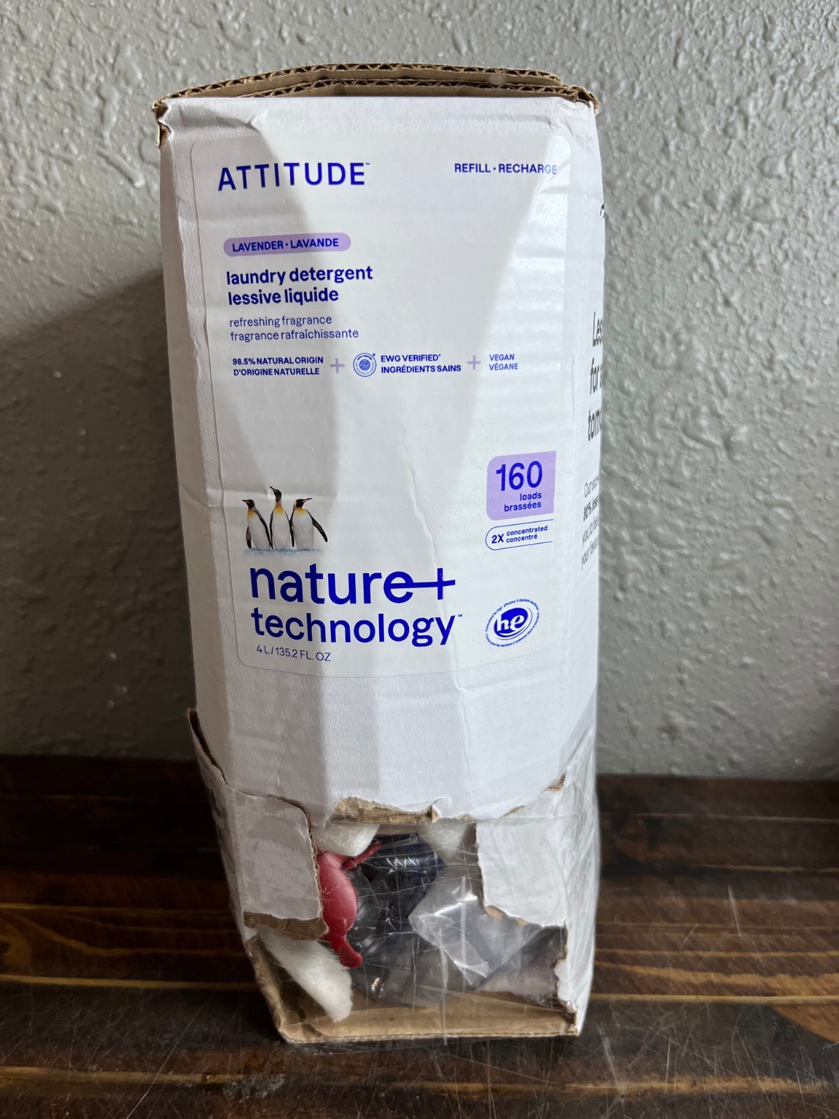 ATTITUDE Laundry Detergent Liquid Refill 4L 160 Loads Lavender 2x concentrated