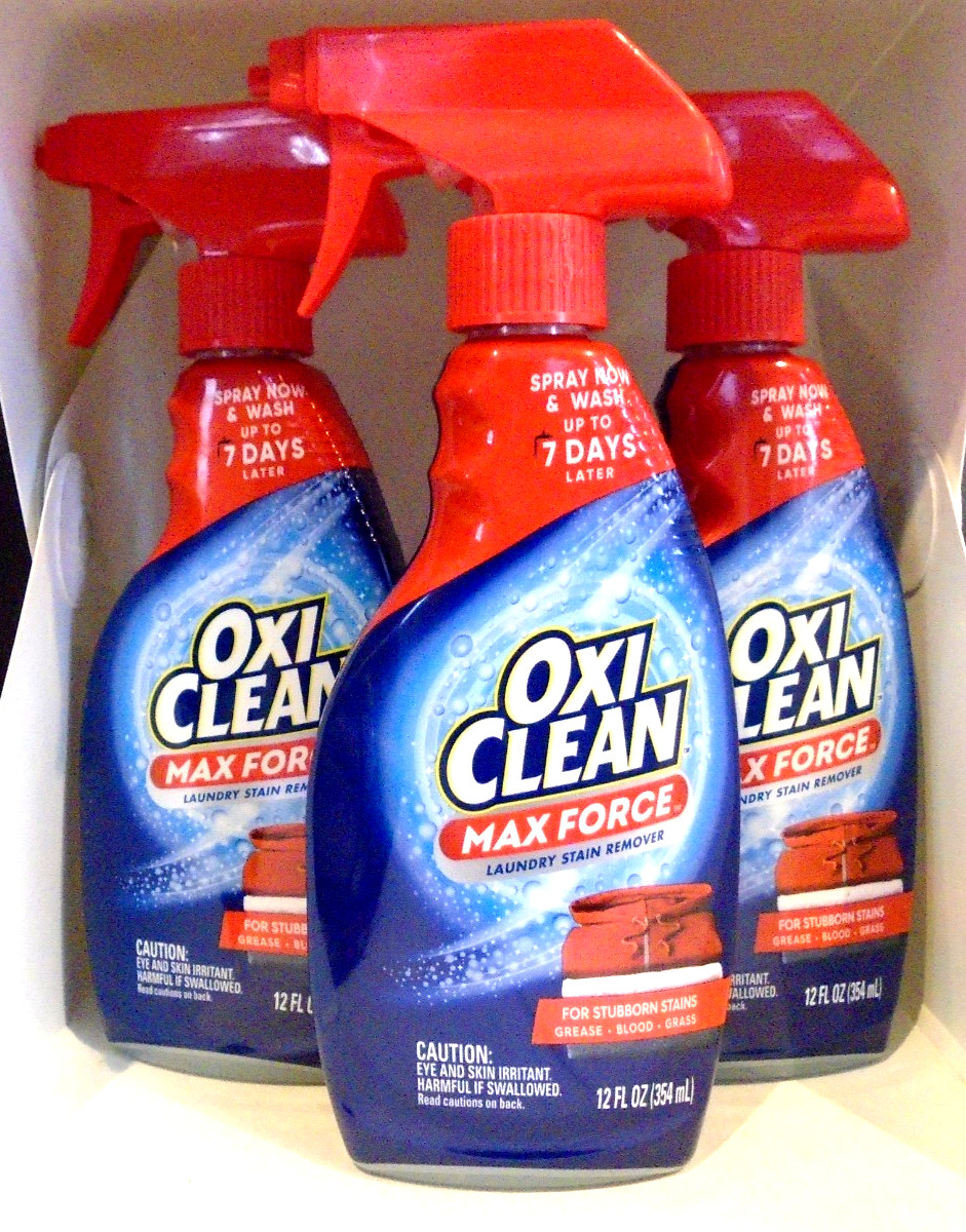 OxiClean Max Force Laundry Stain Remover Spray, 12 Fl. Oz, 3-Pack​