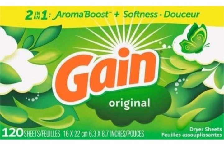 Gain Original Dryer Sheets 120 Count Aroma Boost & Softness Laundry Drawer Liner