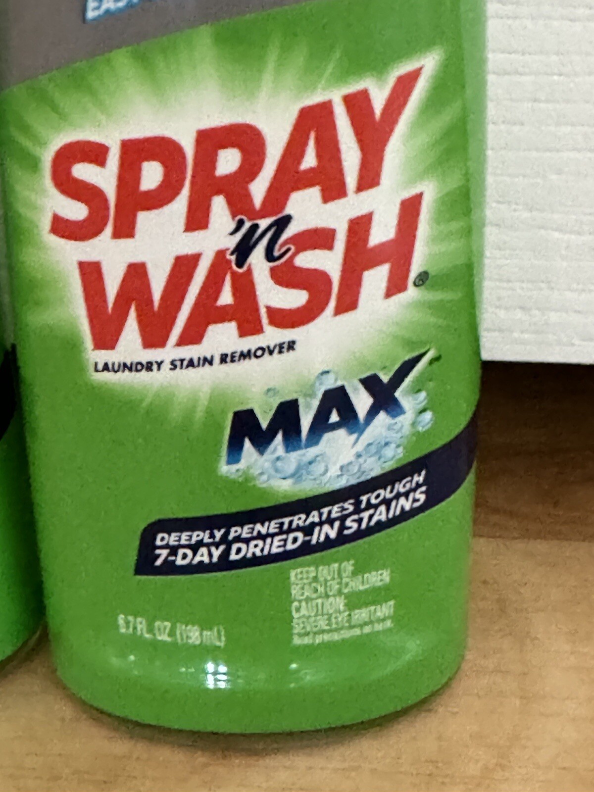 2 Pack Spray n Wash Max Laundry Stain Remover Gel Stick w/ Scrub Top 6.7 FL. Oz.