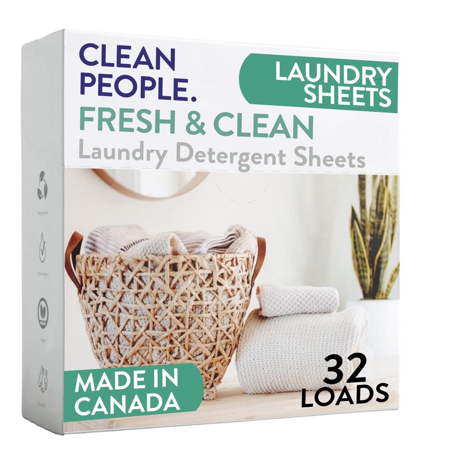 Laundry Detergent Sheets – Laundry Soap – Ultra Concentrated Recyclable 32 Pack