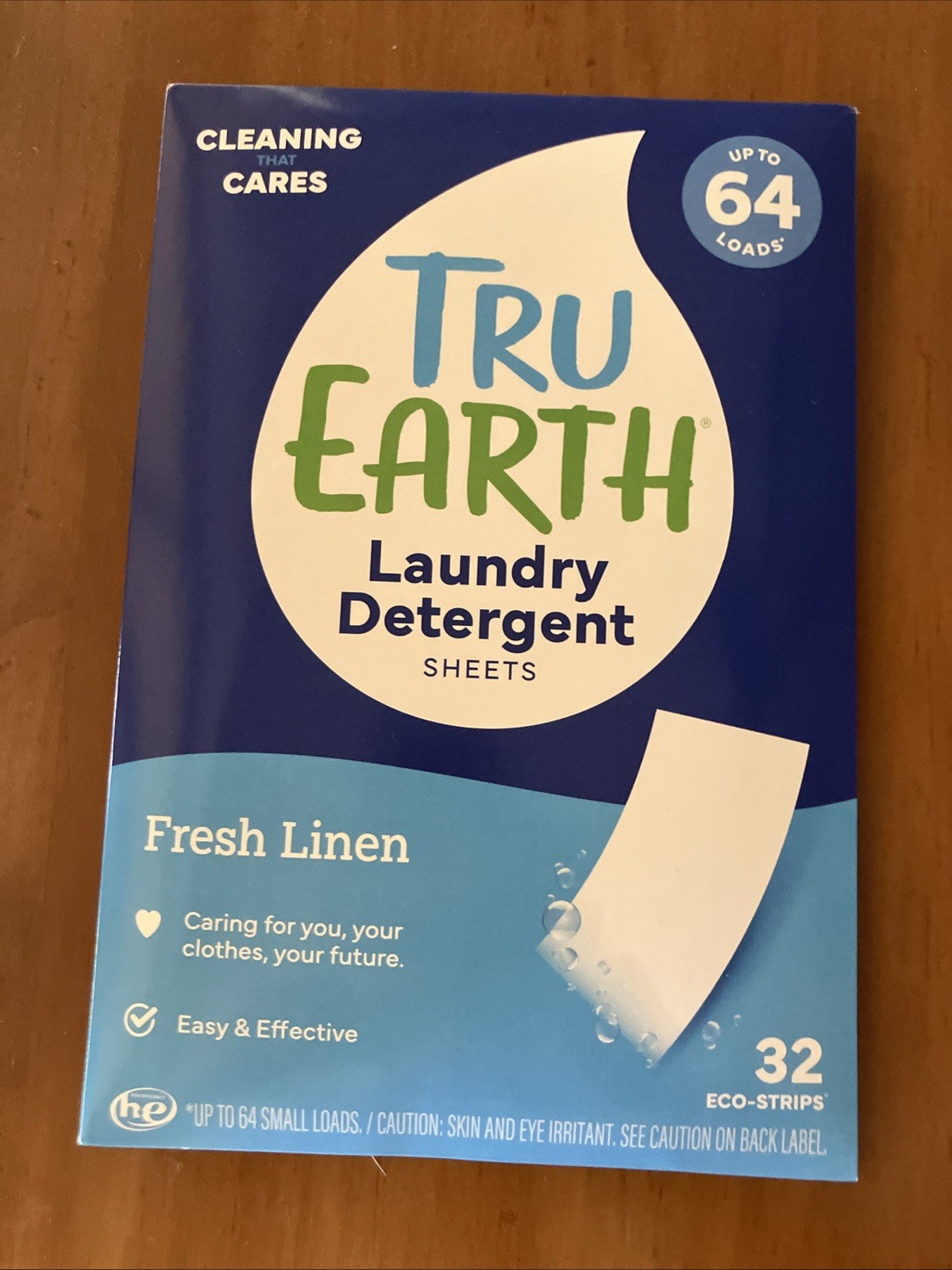 Set Of 4 Packs Tru Earth Eco-Strips Laundry Detergent, 32 Strips – Fresh Linen