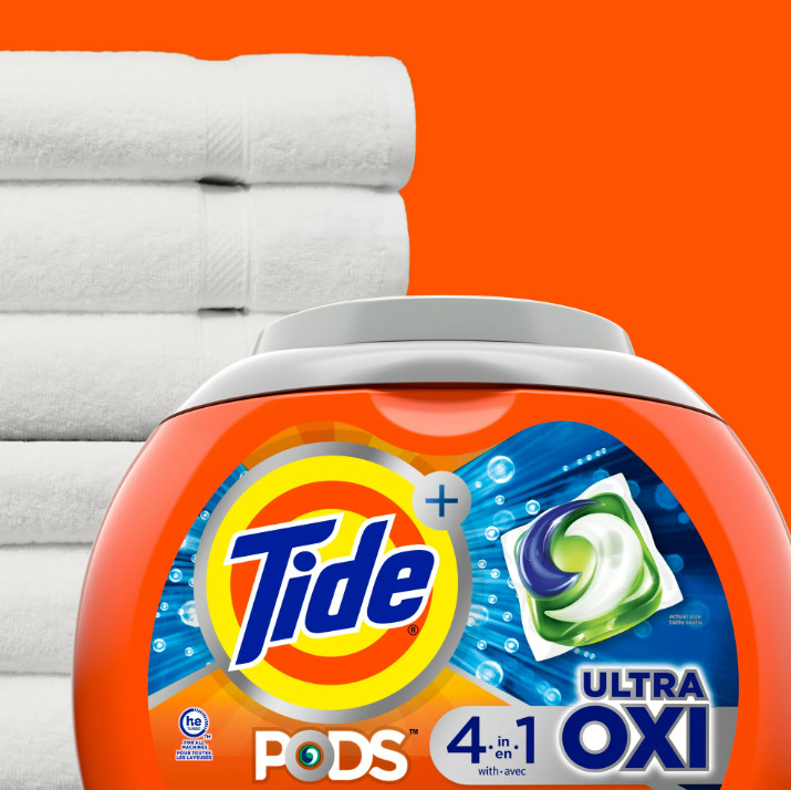 Tide PODS® Ultra OXI Liquid Laundry Detergent Pacs, 32 Count