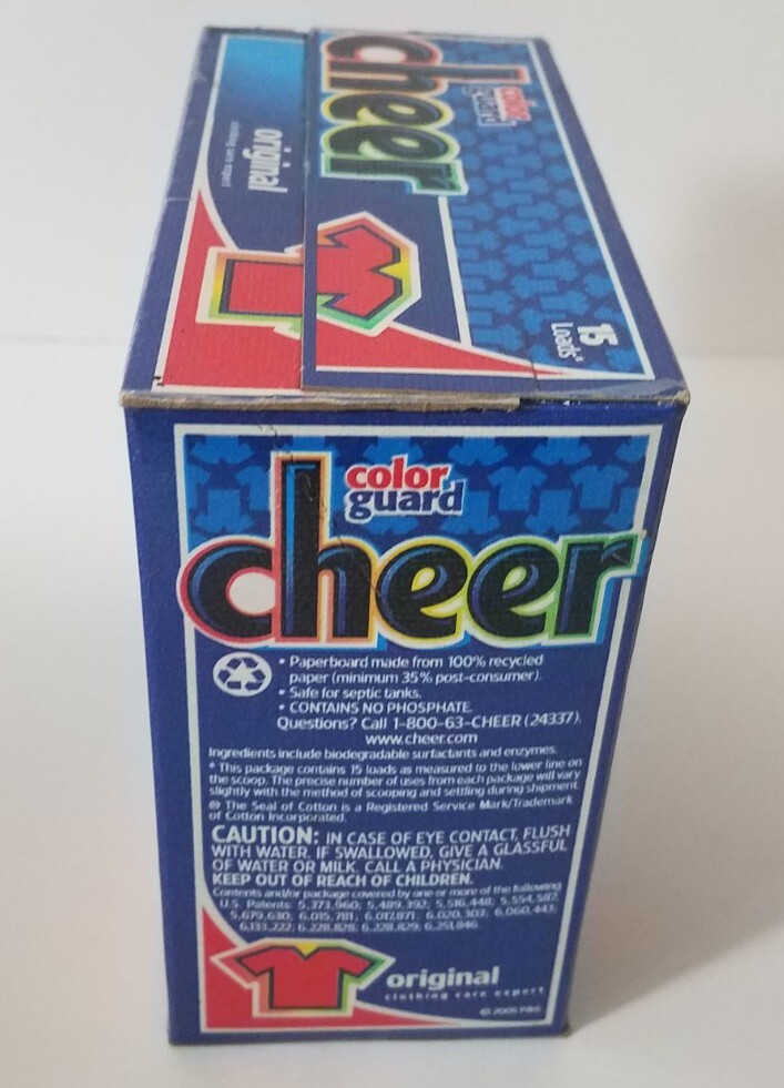 1-Cheer Color Guard Original Powder Laundry Detergent 26oz 15 Loads NEW