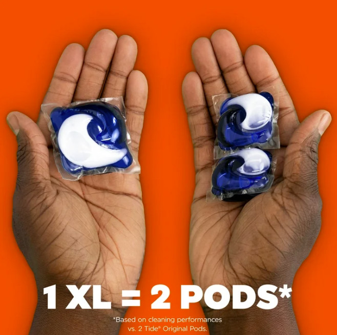 Tide Power PODS Odor Defense + Oxi Laundry Detergent Pacs, Original Scent, 90 Ct