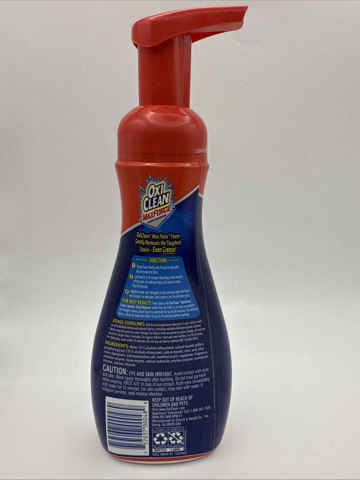 RARE OxiClean MaxForce Foam Laundry Stain Remover 9 Fl Oz Tough on Stains NEW