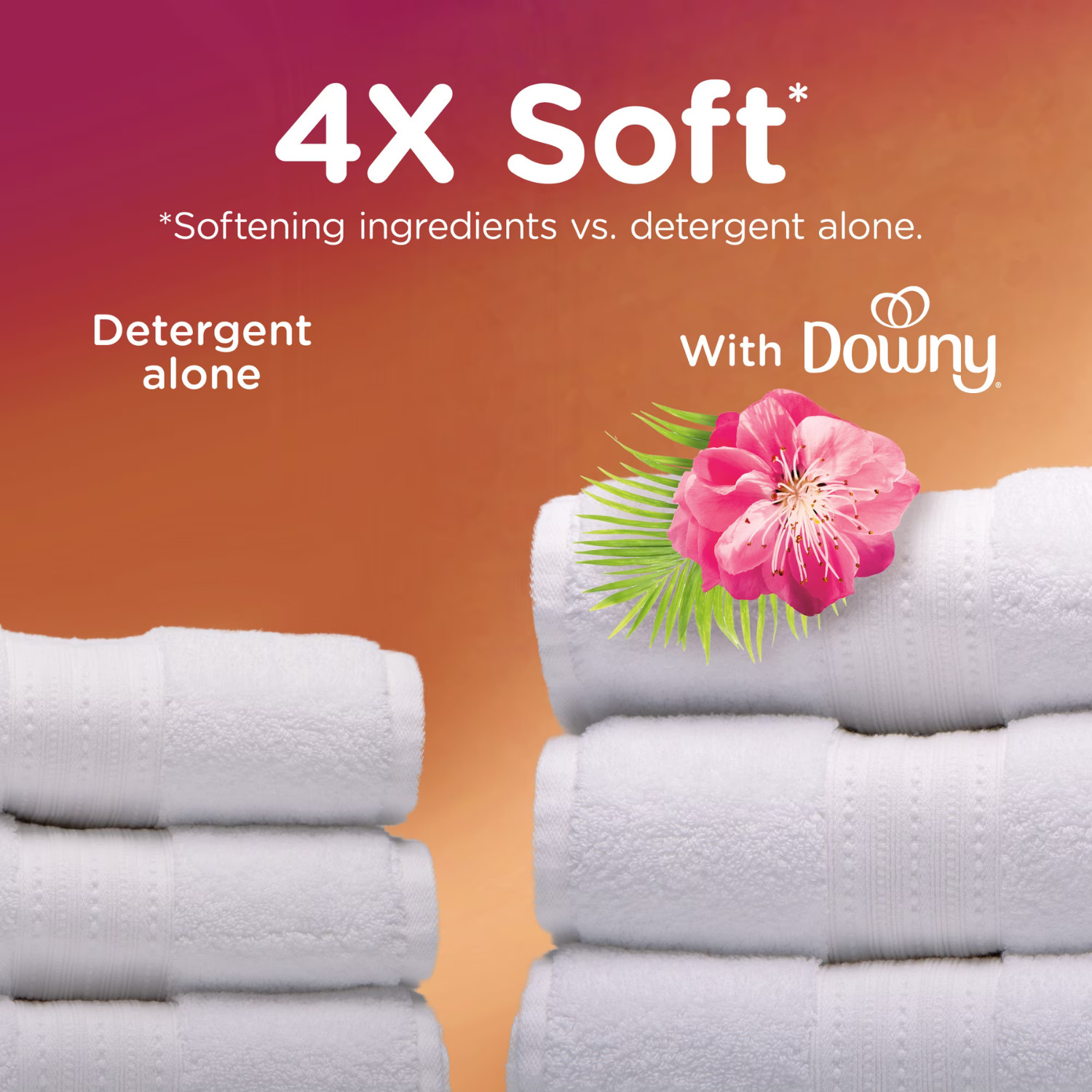 Downy Ultra Soft Fresh Island Hibiscus Mango Liquid Fabric Softener Care, 3 Pack