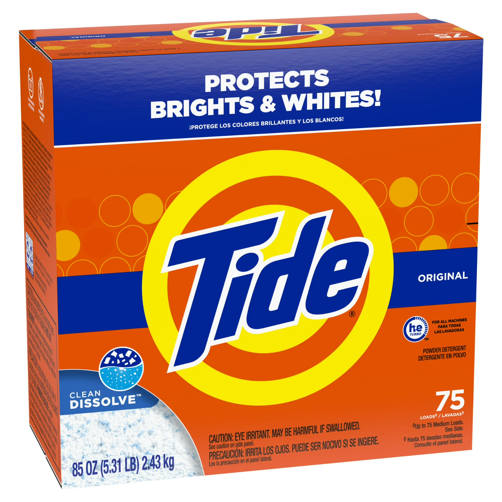 x3 Tide Original Scent Powder Laundry Detergent 85 oz 75 Loads Regular Box