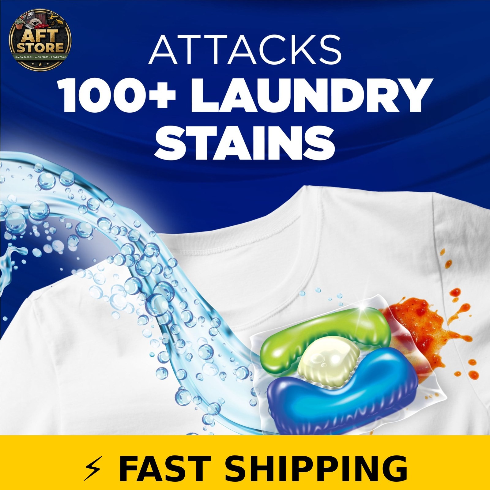 ARM & HAMMER Plus OxiClean 5-in-1 Laundry Detergent Paks, Fresh Scent, 42 Count