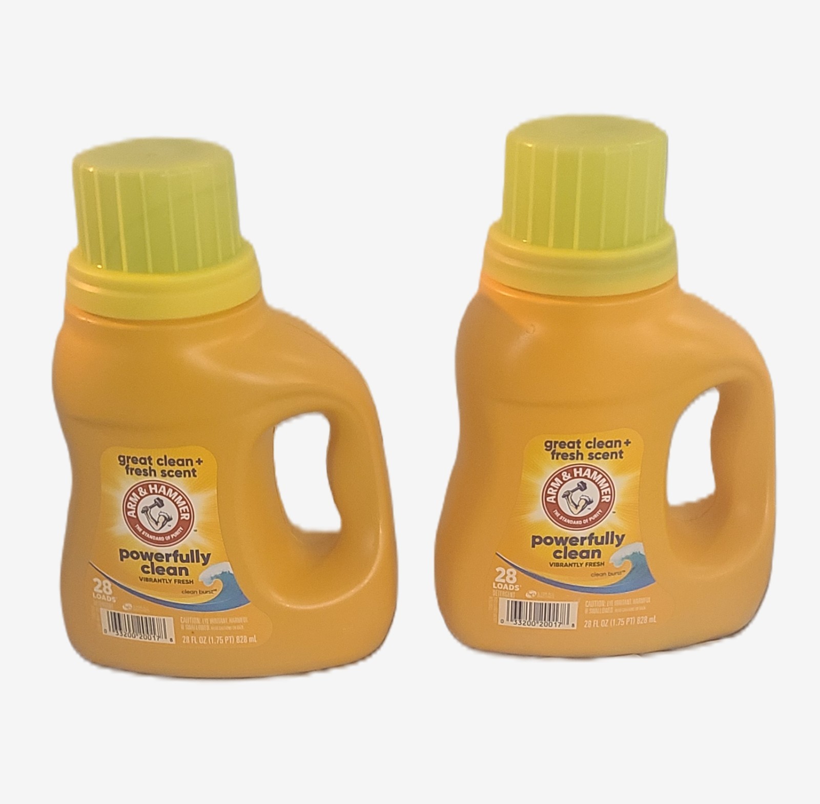 (2) ARM & HAMMER 28 Loads Liquid Laundry Detergent 28 oz GREAT CLEAN FRESH SCENT