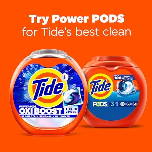 Tide PODS laundry detergent pacs, 3-in-1 Stain Remover, 42 Count (Pack of 1)