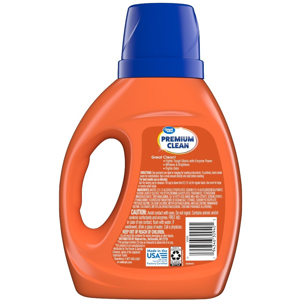 Premium Clean Original Laundry Detergent 34 fl oz, 25 loads